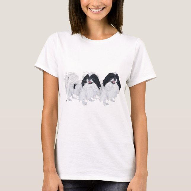 Two Japanese Chin Dogs T-Shirt (Front)