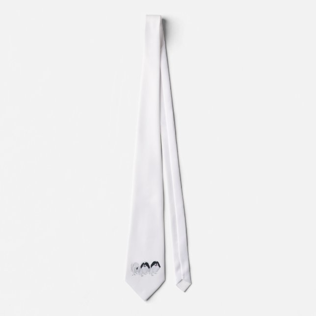 Two Japanese Chin Dogs Tie (Front)