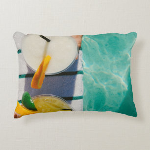 Two juice cups decorative cushion
