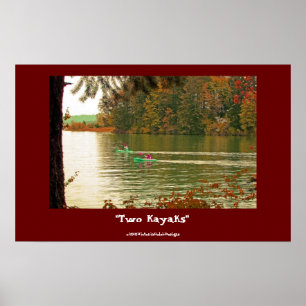 "Two Kayaks"  poster