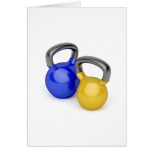 Two kettlebells