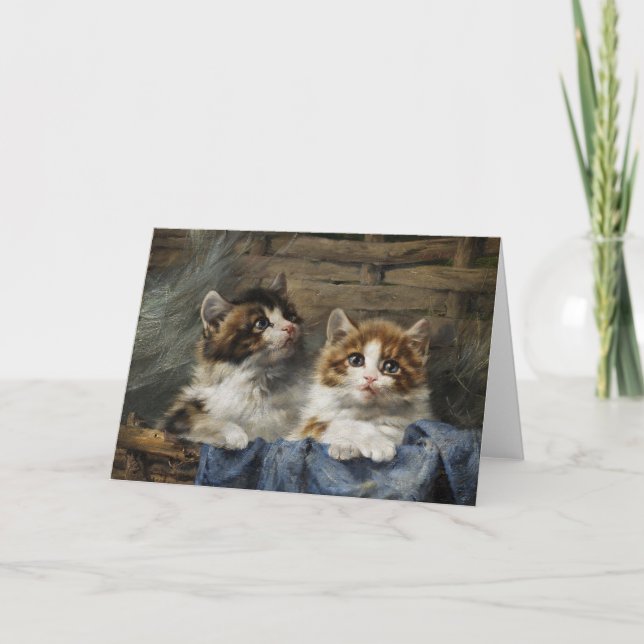 Two Kittens Greeting Card (Front)