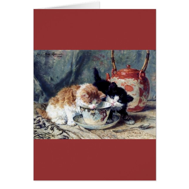 Two kittens having tea party (Front)