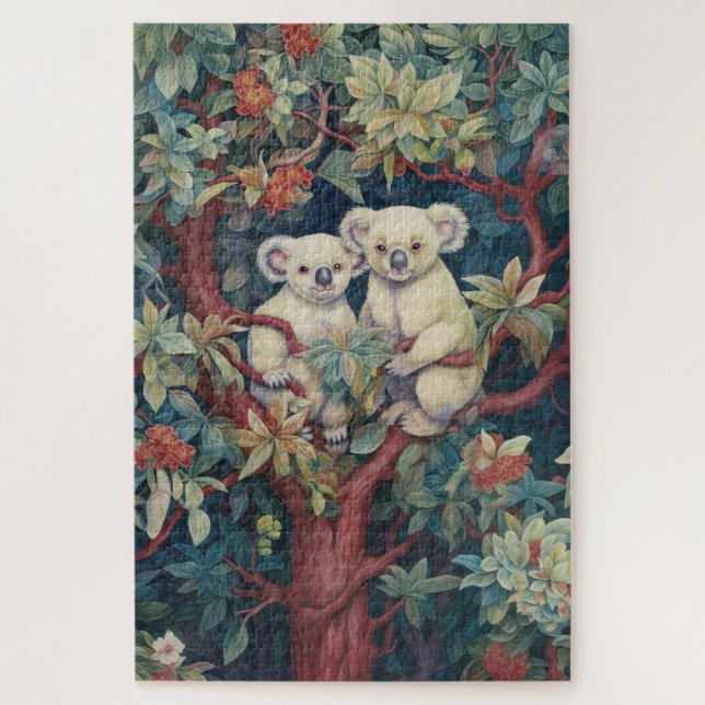 Two Koalas Sitting in a Gum Tree Jigsaw Puzzle (Vertical)