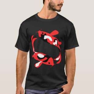 Two koi fish in orange, white and black, swimming T-Shirt