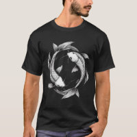 Two Koi Fish Swimming in Yin Yang Formation