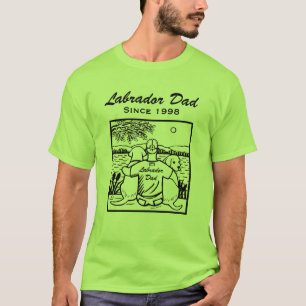 Two Labradors and Dad T-Shirt