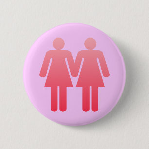 Two Ladies 6 Cm Round Badge