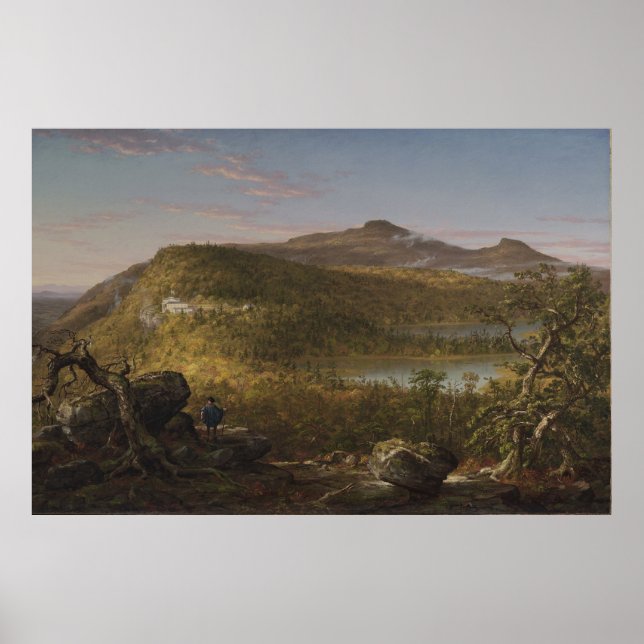 Two Lakes & Mountain House — Thomas Cole Poster (Front)
