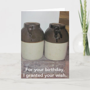 Two Large Jugs - Men's Humour Birthday Card