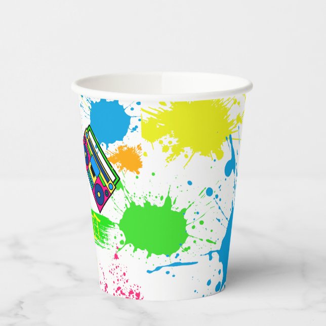 TWO LEGIT TO QUIT 2nd Birthday Colourful  Paper Cups (Left)