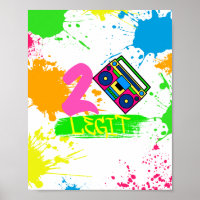 TWO LEGIT TO QUIT 2nd Birthday Colourful