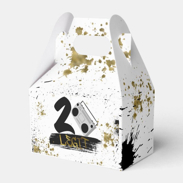 Two Legit to Quit Birthday Favour Box (Front Side)