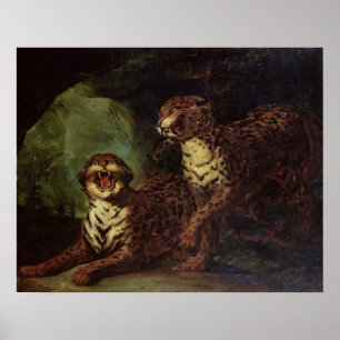 Two Leopards, c. 1820 Poster