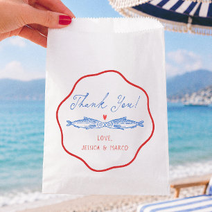 Two Less Fish Bridal Shower Thank You Favour Bags