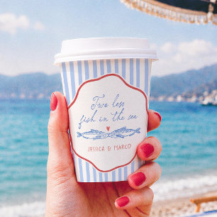 Two Less Fish In The Sea Bridal Shower Paper Cups