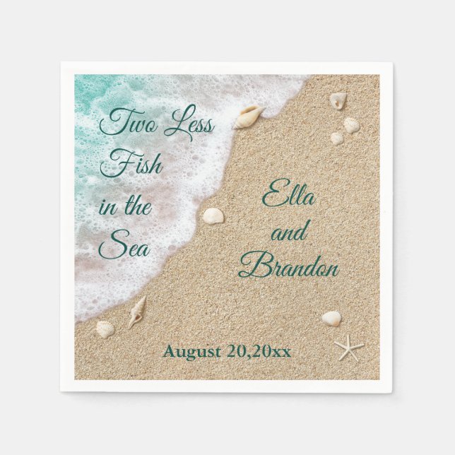 Two Less Fish in the Sea Napkin (Front)