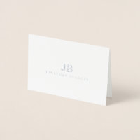 Two Letter Monogram Name Thank You Card