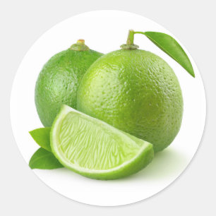 Two limes classic round sticker