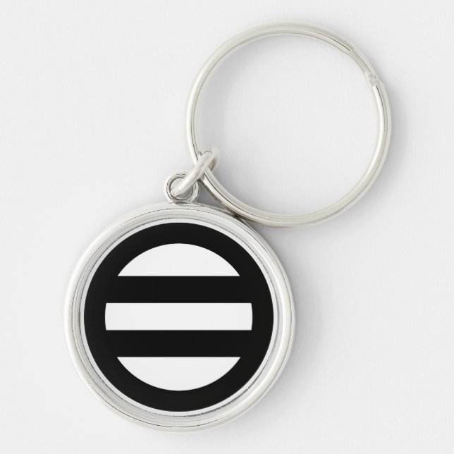 Two lines, encircled key ring (Front)