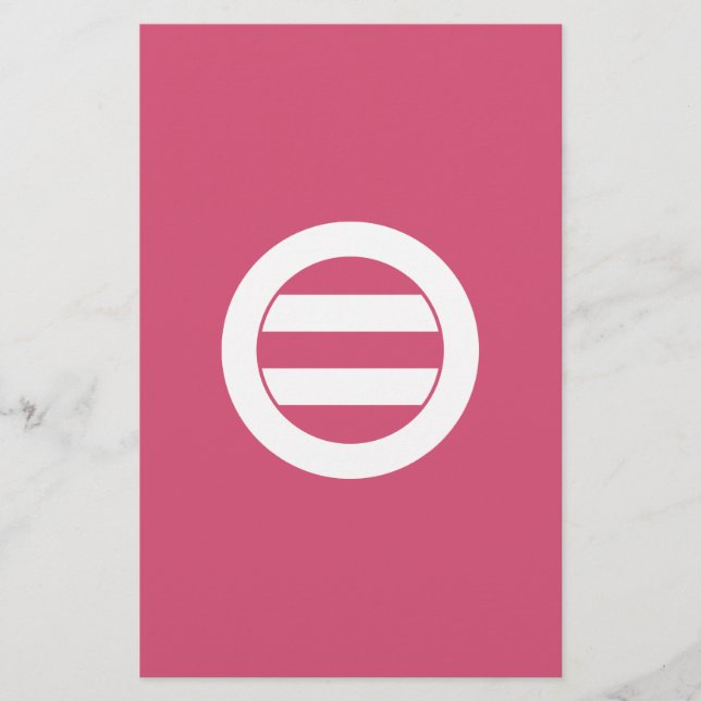 Two lines in circle stationery (Front)