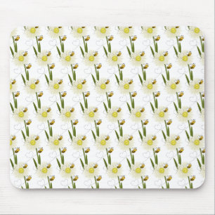 Two little and cute bees mouse pad