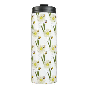 Two little and cute bees thermal tumbler