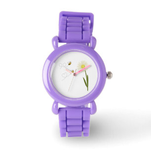 Two little and cute bees watch