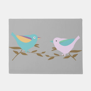Two little birds doormat