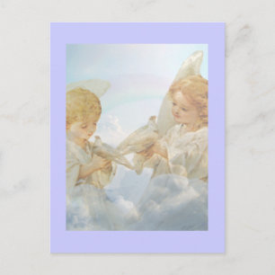 Two little cherubs. postcard