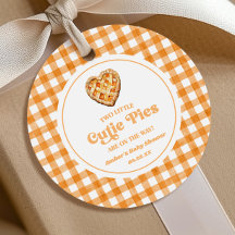 Two Little Cutie Pies Retro Twins Baby Shower