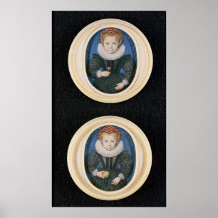 Two Little girls, 1590 Poster