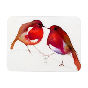 Two Little Ink Birds 2014 Magnet