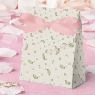 Two Little Peas in a Pod Twin Baby Shower Favour Box