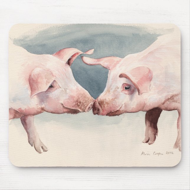 Two Little Piggies 2012 Mouse Pad (Front)