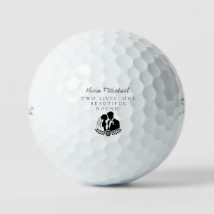 “Two Lives, One Beautiful Round” Customisable Name Golf Balls