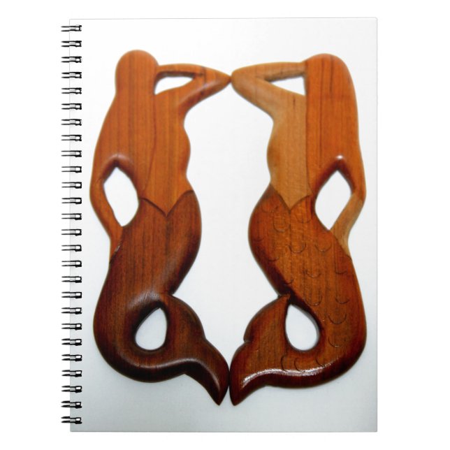 two lookout  mermaids spiral notebook (Front)