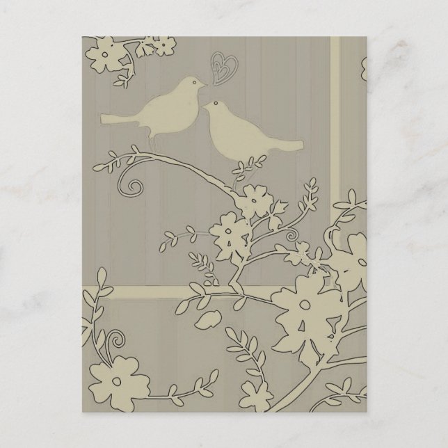 Two Love Birds ~ Postcard / Invitations (Front)
