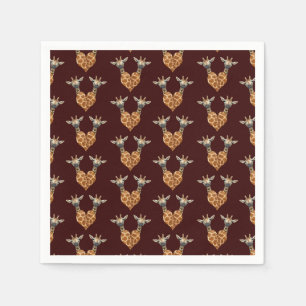 Two Lovely Giraffes Napkin