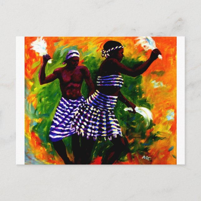 Two Lover By MOjisola A Gbadamosi  Okubule Postcard (Front)