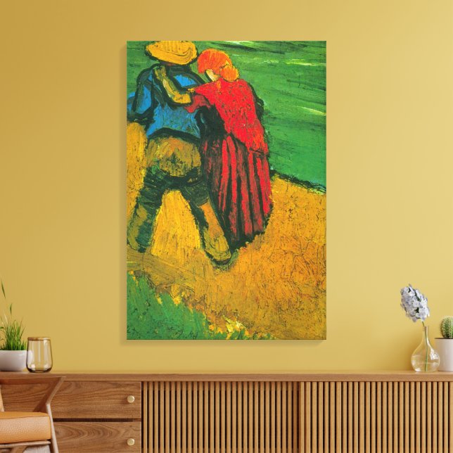 Two Lovers by Vincent van Gogh Canvas Print (Insitu(LivingRoom))