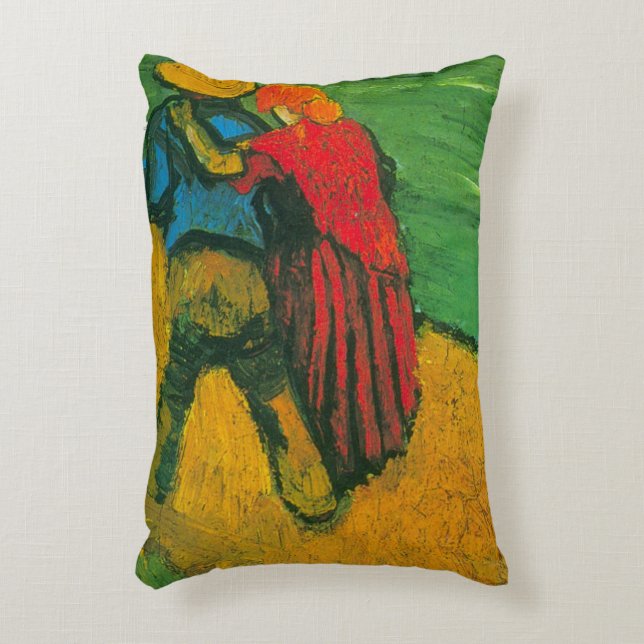 Two Lovers by Vincent van Gogh Decorative Cushion (Front(Vertical))