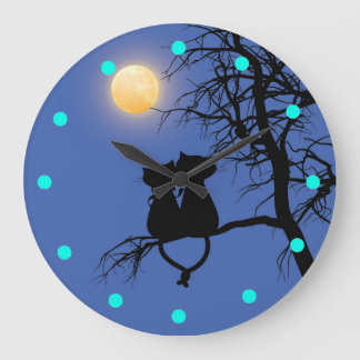 Two Lovers Cat Round Wall Clock