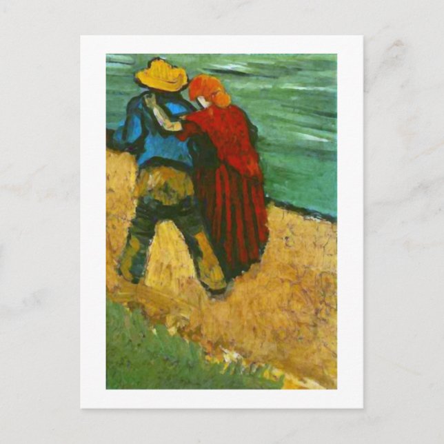 Two Lovers (Fragment), Van Gogh Fine Art Postcard (Front)