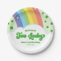 Two Lucky Charm Rainbow 2nd Birthday Party