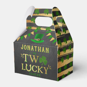 Two Lucky St. Patrick's Day 2nd Birthday Favour Box