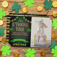 Two Lucky St. Patrick's Day 2nd Birthday Photo