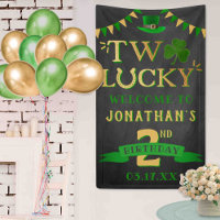 Two Lucky St. Patrick's Day 2nd Birthday Welcome