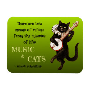 Two Means of Refuge Music Cats Schweitzer Magnet