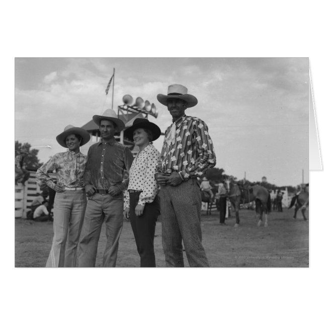 Two men and two women at a rodeo (Front Horizontal)